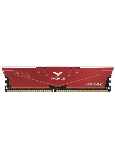 Team T-Force Vulcan Z Red 8GB (1x8GB) 3200MHz CL16 DDR4 Gaming Ram (TLZRD48G3200HC16F01)