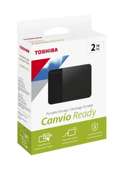 2TB CANVIO READY 2.5" USB3.2 TOSHIBA HDTP320EK3AA