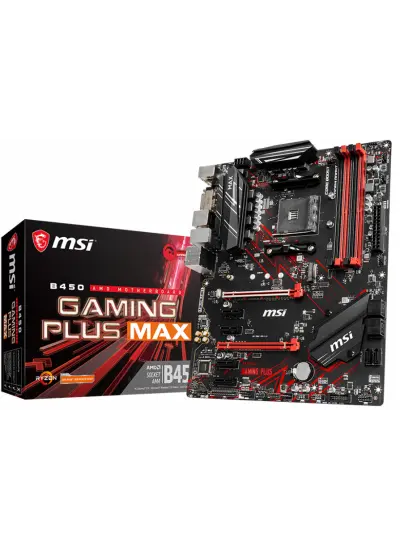 MSI B450 GAMING PLUS MAX AM4 DDR4 3466(OC)DVI HDMI USB3.2 ATX