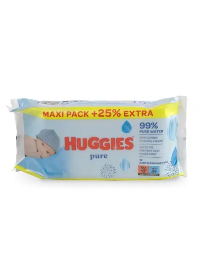 Huggies Pure Yenidoğan Hassas Islak Havlu 72 Yaprak 10'lu Maxi Paket (720 Yaprak)