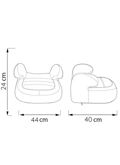 ComfyMax Platinium 15-36kg Yükseltici / Oto koltuğu - Grey