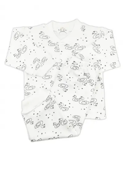 Sema Baby Sevimli Kuğu Bebek Pijama Takımı 6-9 Ay