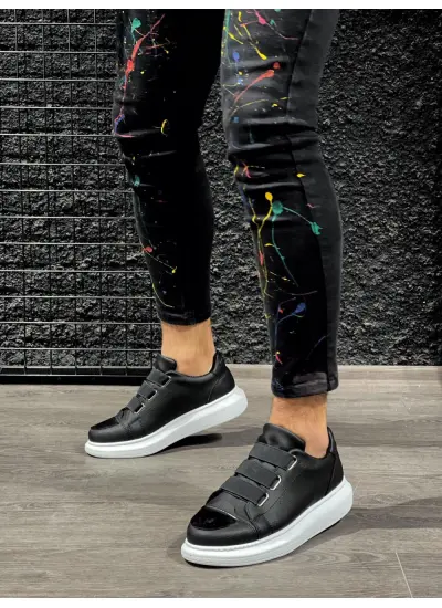 Knack Sneakers Ayakkabı 888 Siyah (Beyaz Taban)