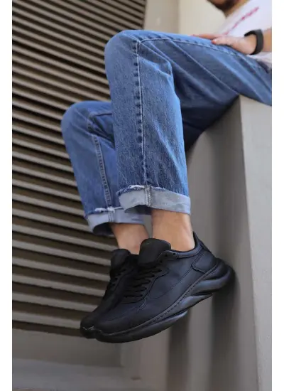Knack Sneakers Ayakkabı 065 Siyah (Siyah Taban)