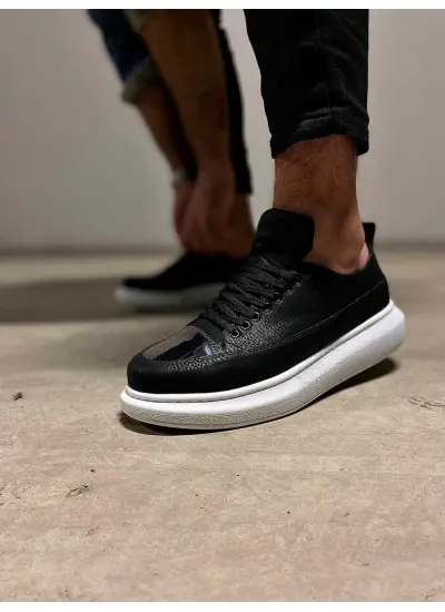 Knack Sneakers Ayakkabı 813 Siyah (Beyaz Taban)
