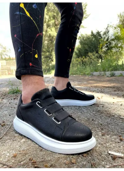 Knack Sneakers Ayakkabı 889 Siyah (Beyaz Taban)