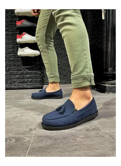 Loafer Erkek Ayakkabı 007 Mavi