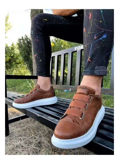 Siyah - Sneakers Ayakkabı 889 Taba