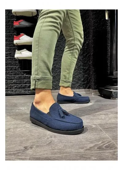 Loafer Erkek Ayakkabı 007 Mavi